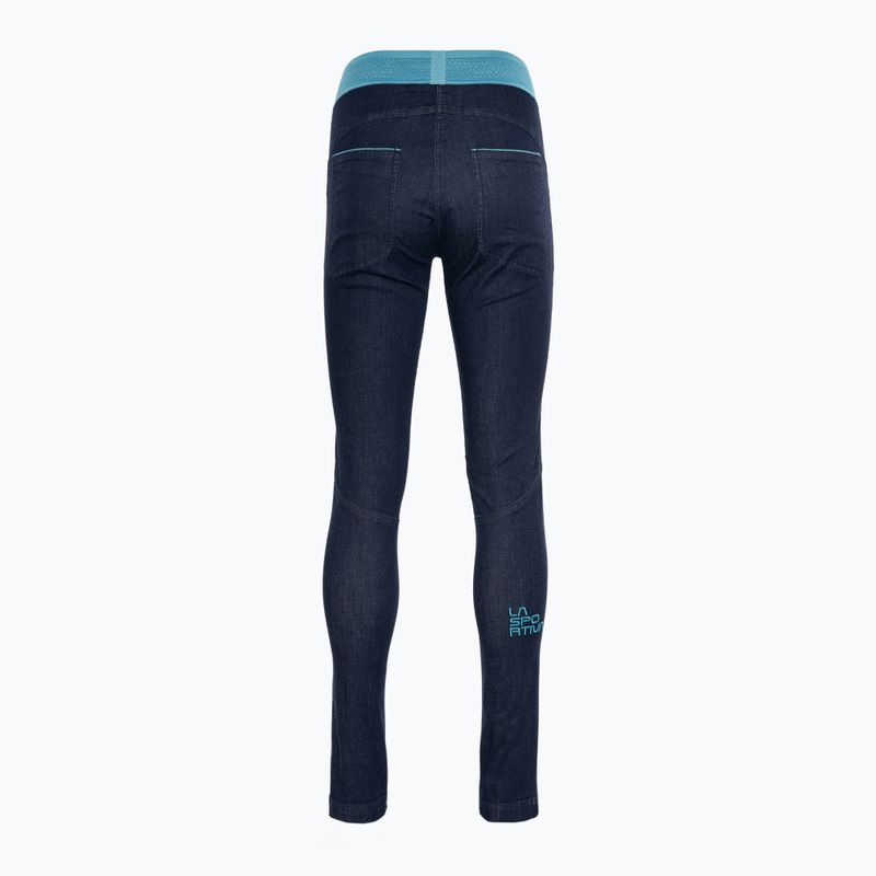La Sportiva women's hiking trousers Miracle Jeans jeans/topaz 2