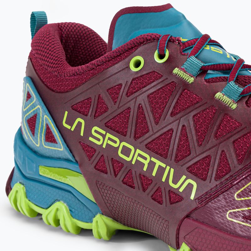La Sportiva Bushido II women's running shoe burgundy-blue 36T502624 11