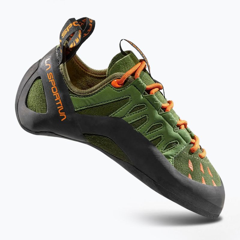 Men's climbing shoes  La Sportiva Tarantulace olive/tiger 2