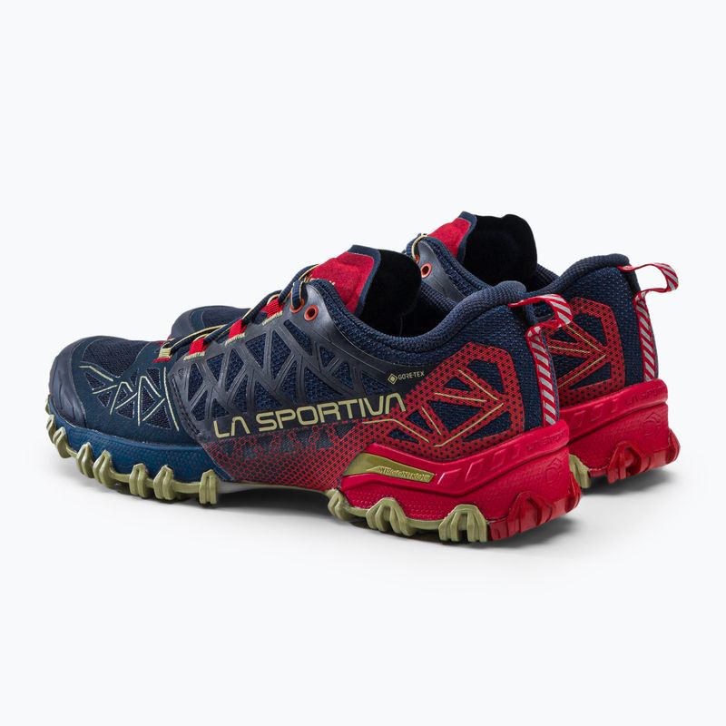 La Sportiva Bushido II GTX men's running shoe navy blue and red 46Y629317 3