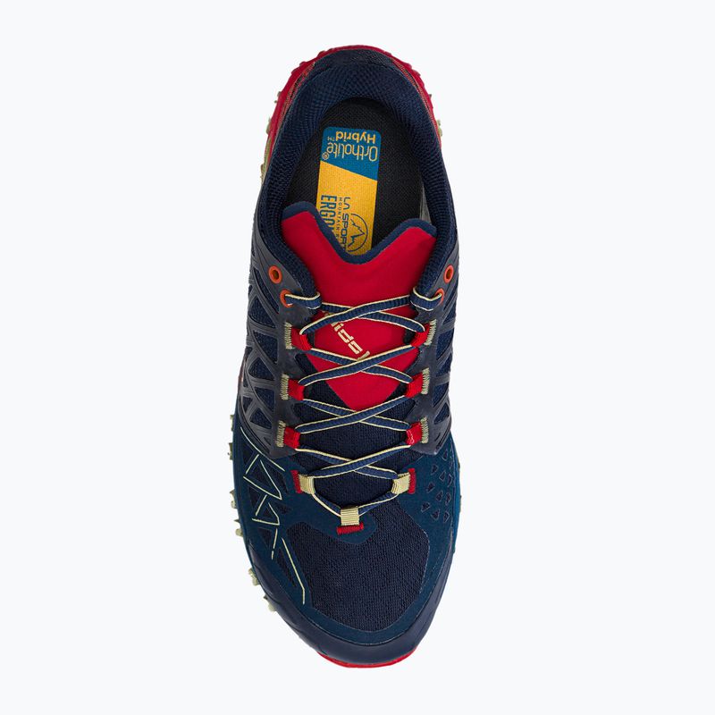 La Sportiva Bushido II GTX men's running shoe navy blue and red 46Y629317 6