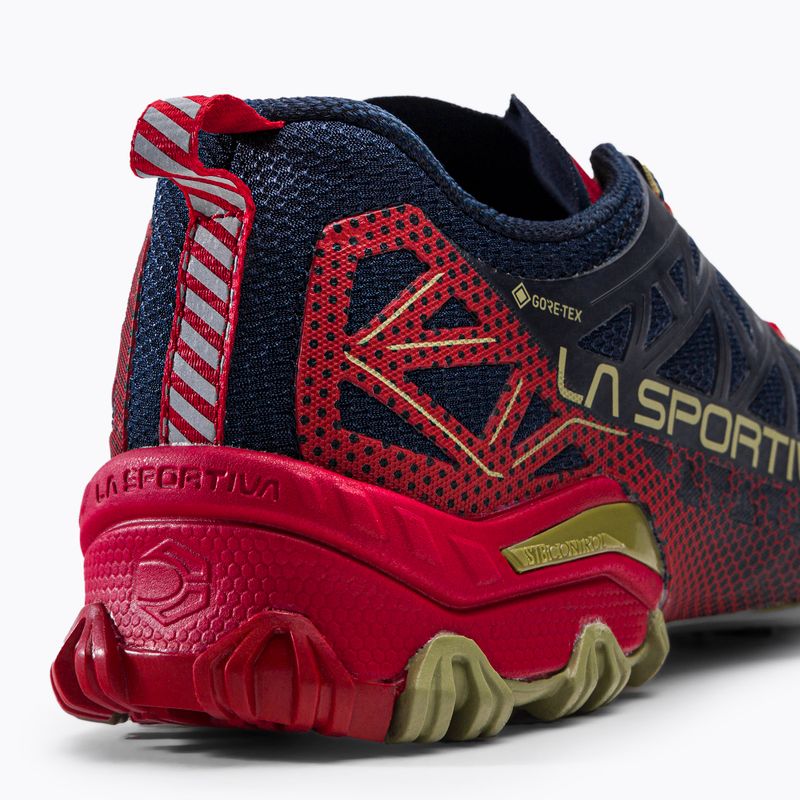 La Sportiva Bushido II GTX men's running shoe navy blue and red 46Y629317 9