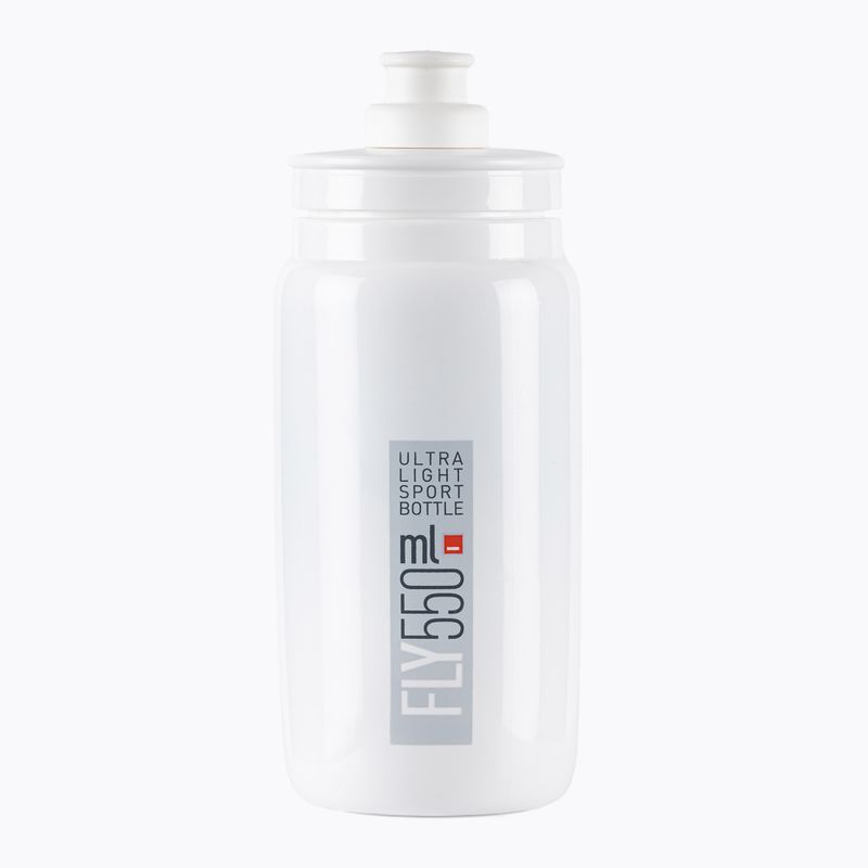 Elite FLY bicycle bottle white and grey EL01604309 2