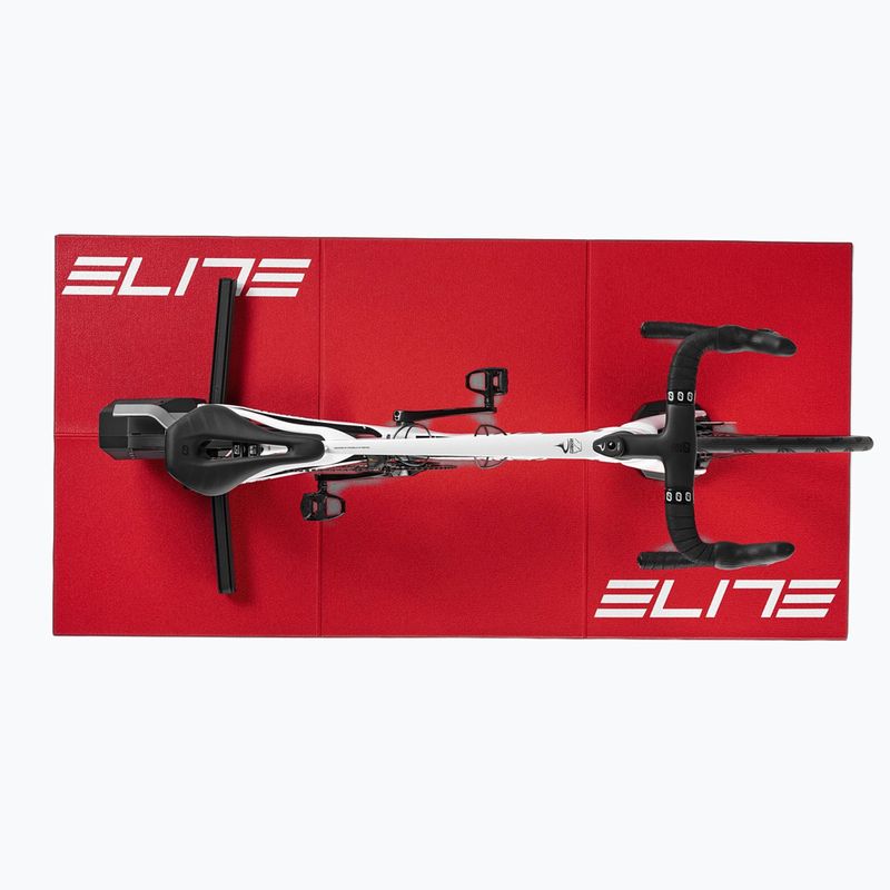 Indoor cycling mat Elite Training Mat Red 2