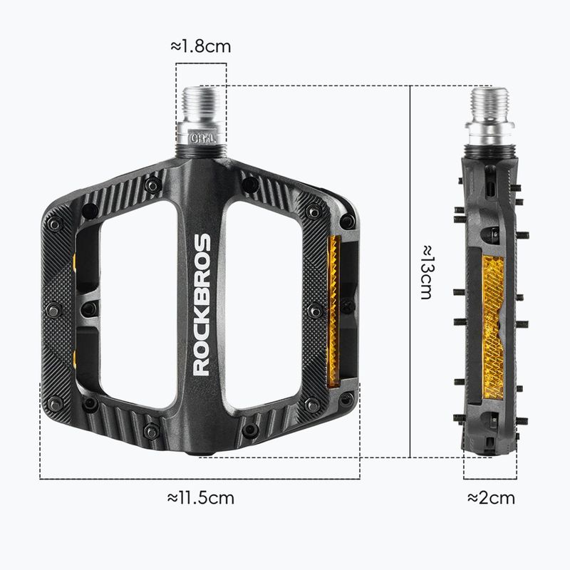 Bike pedals Rockbros 370011001 black 2