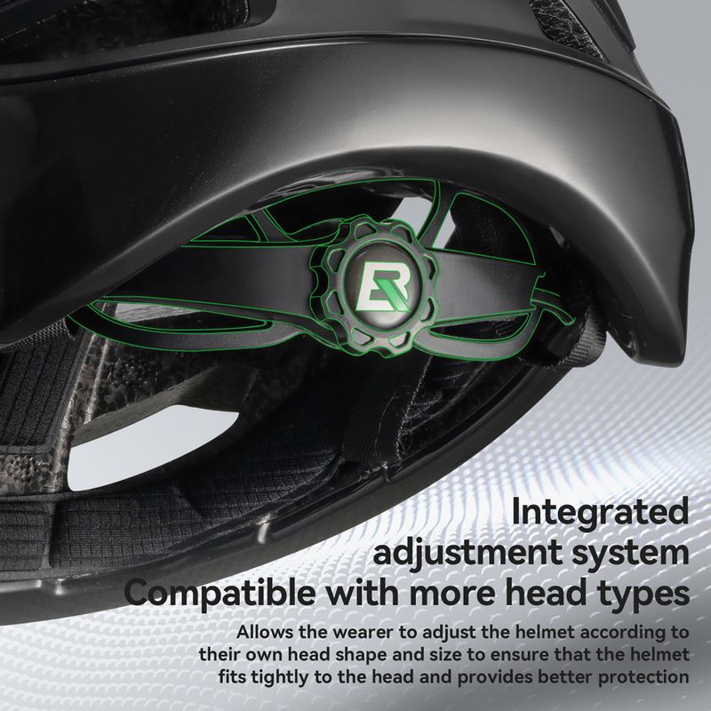 Bike helmet Rockbros 100036001 With Remote Control and Warning Light black 3