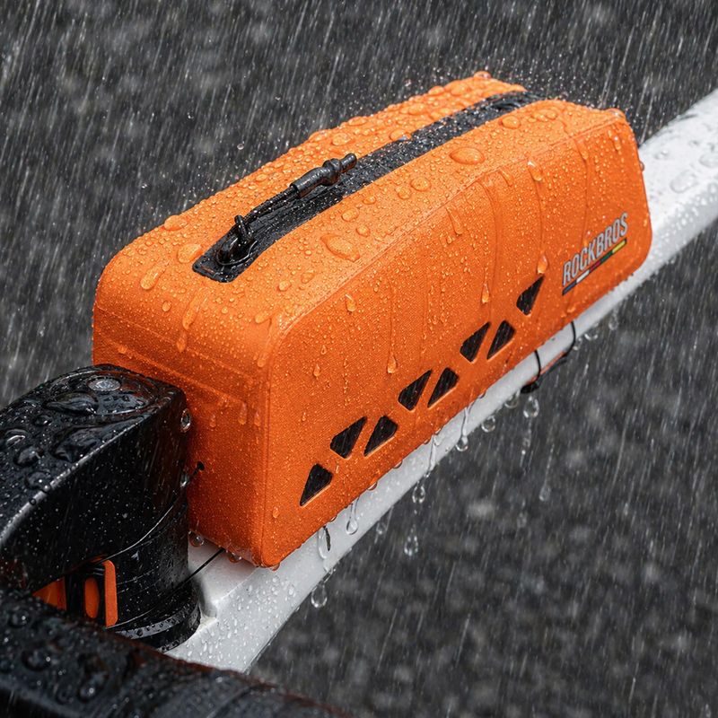 Bike frame bag Rockbros 30120129 Road to Sky Top Tube Bag orange 5