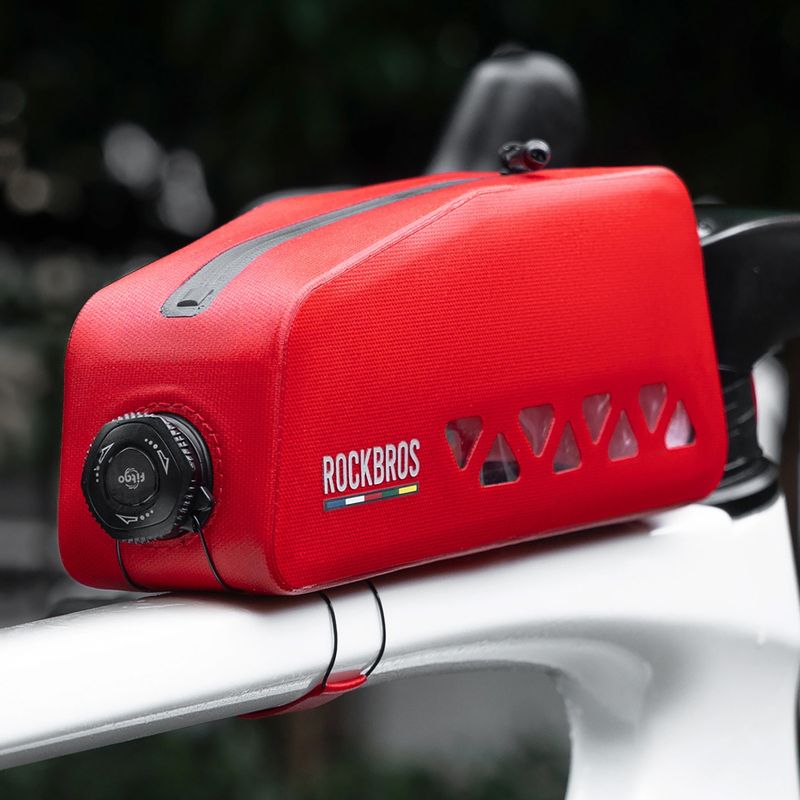 Bike frame bag Rockbros 30120129 Road to Sky Top Tube Bag red 2