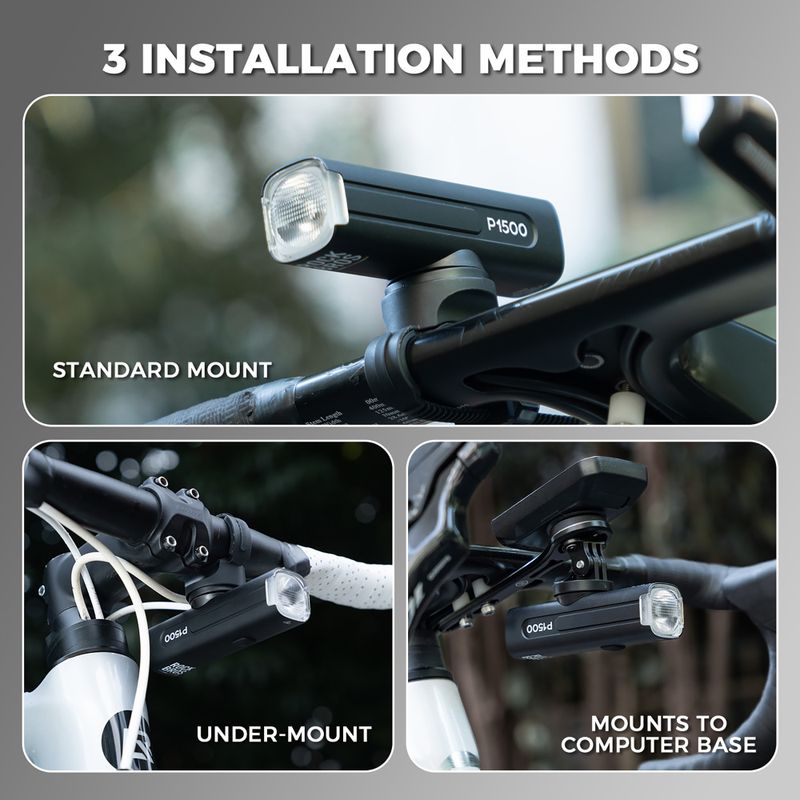 Front bike light Rockbros 2410008003 Bike Front Light 1500 Lumen black 5