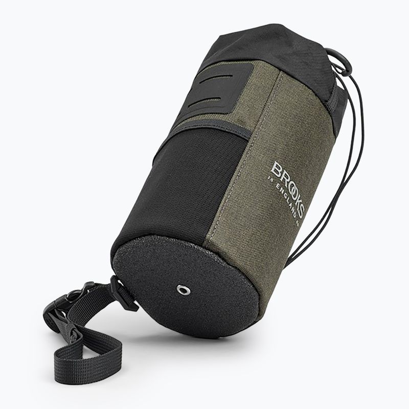 Handlebar bike bag Brooks England Scape Feed Pouch 1 l mud green 3