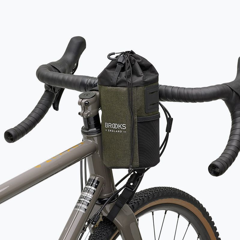 Handlebar bike bag Brooks England Scape Feed Pouch 1 l mud green 6
