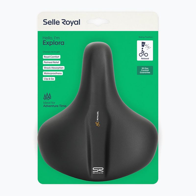 Selle Royal Explora Relaxed 90St. black bicycle saddle 4