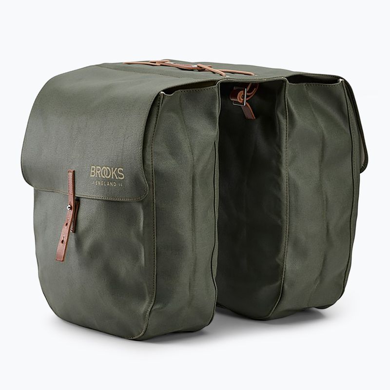 Brooks England Brick Lane Panniers 30 l sage green/honey bicycle pannier