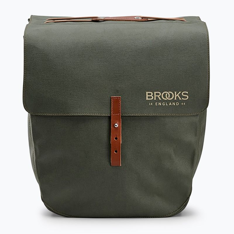 Brooks England Brick Lane Panniers 30 l sage green/honey bicycle pannier 3