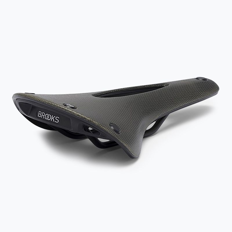 Brooks England C17 Carved mud green bicycle saddle 4