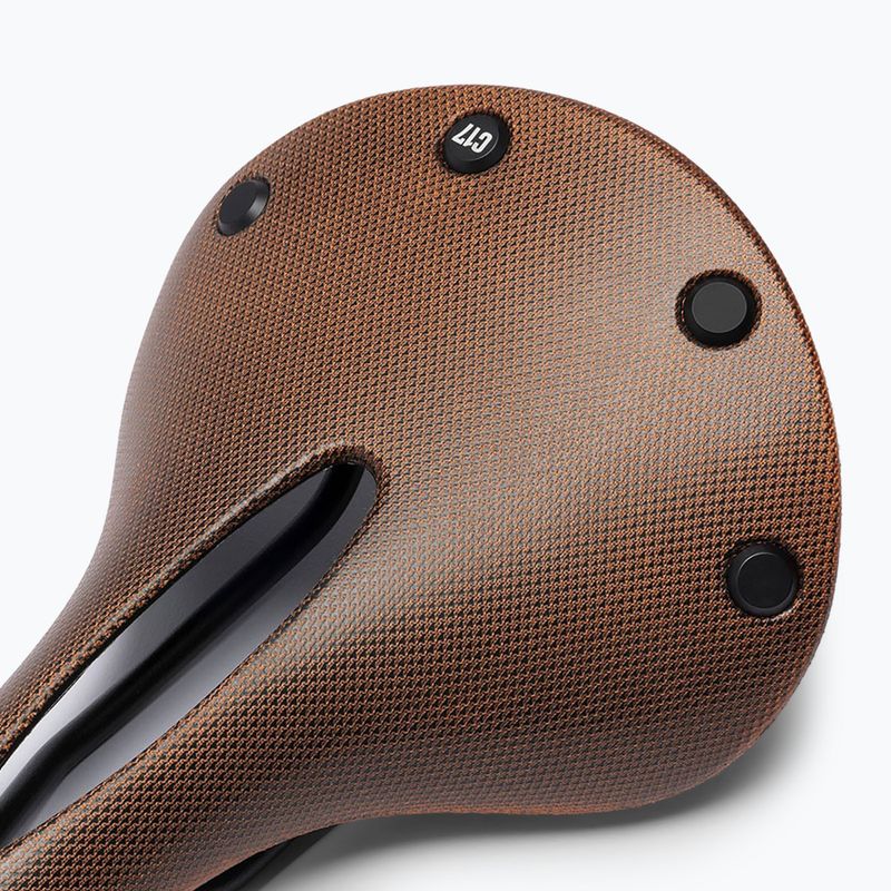 Brooks England C17 Carved orange bicycle saddle 3