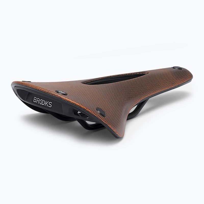 Brooks England C17 Carved orange bicycle saddle 4