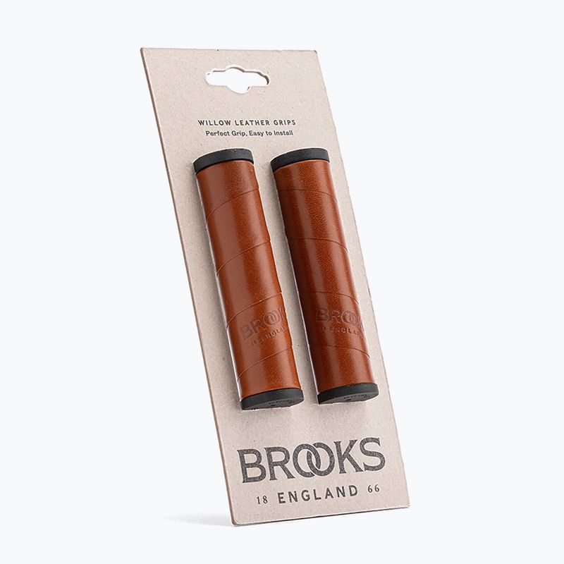 Handlebar grips Brooks England Willow Leather honey 2