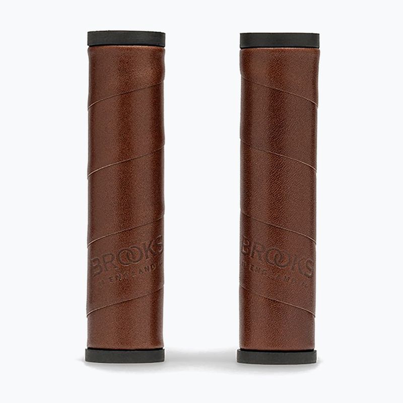 Handlebar grips Brooks England Willow Leather brown