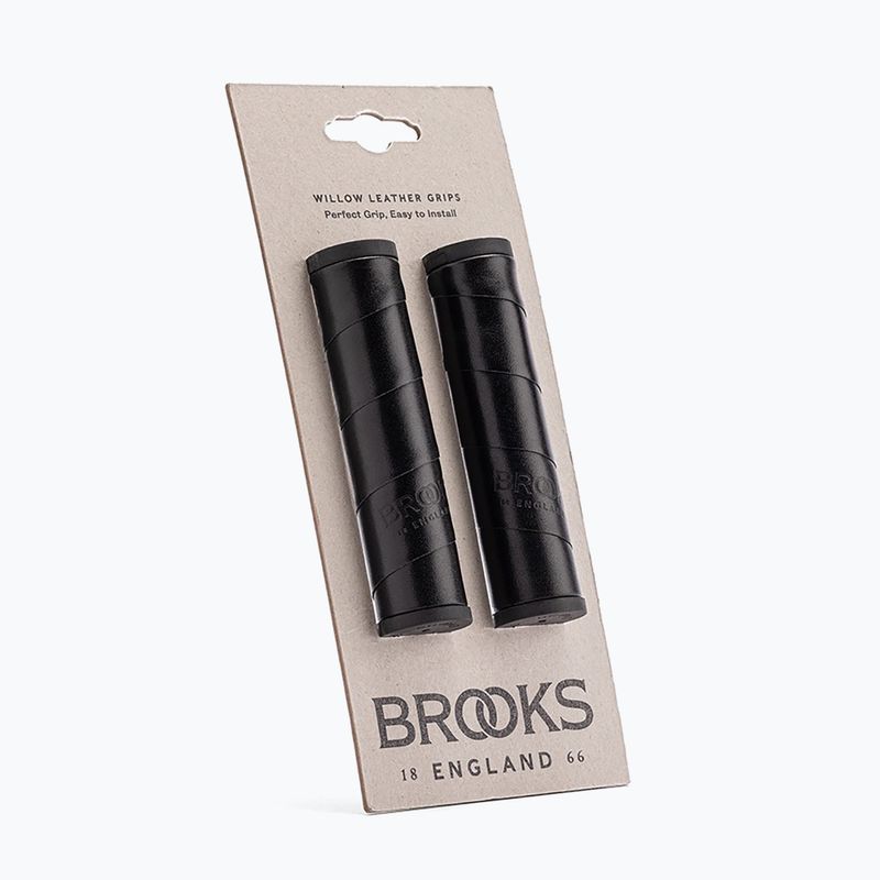 Handlebar grips Brooks England Willow Leather black 2