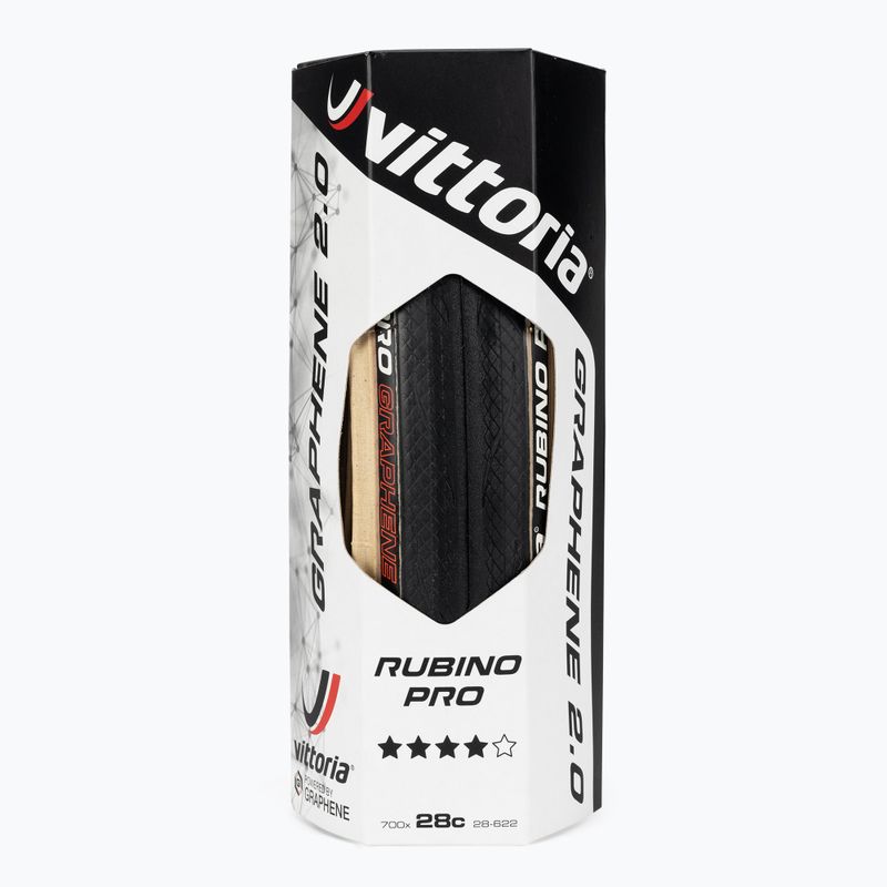 Vittoria Rubino Pro G2.0 rolling black/brown bicycle tyre 11A.00.343 2