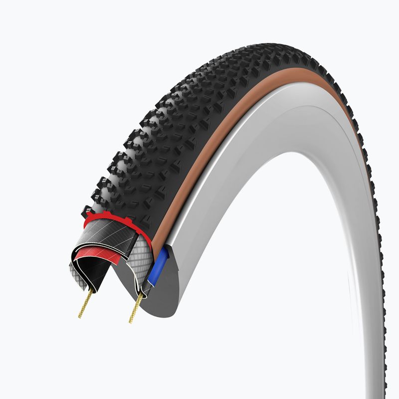 Bike tyre Vittoria Terreno T60 G2.0 TLR Gravel Endurance 700x40c black/brown 4