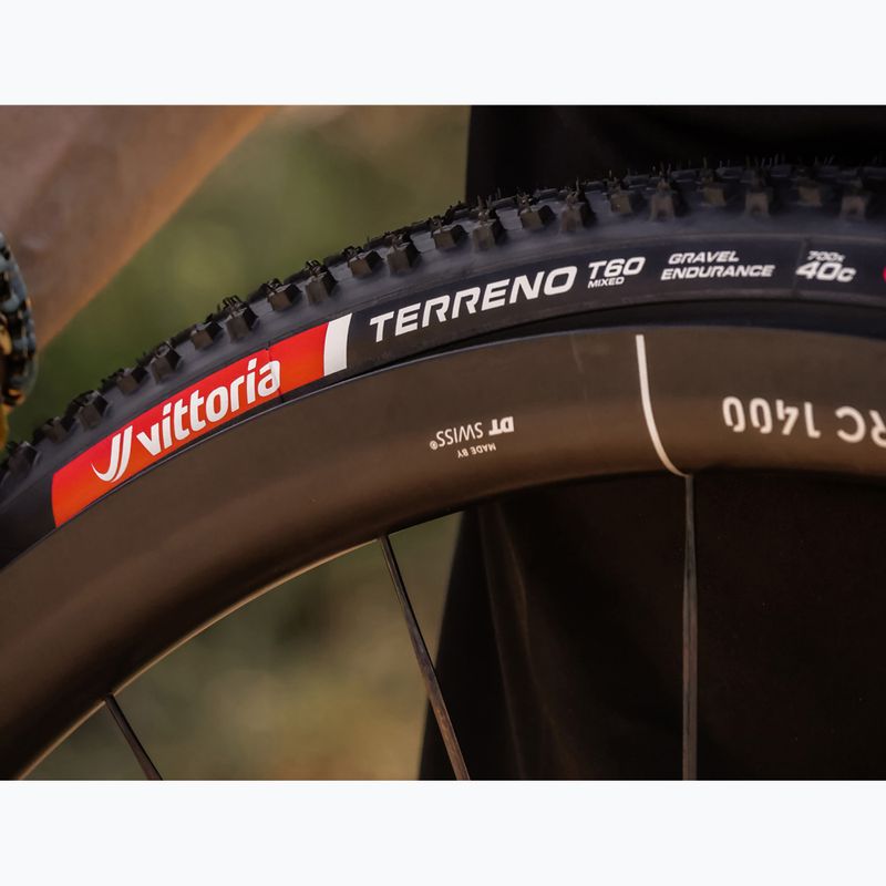 Bike tyre Vittoria Terreno T60 G2.0 TLR Gravel Endurance black/brown 6