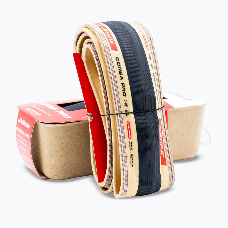 Bike tyre Vittoria Corsa Pro G2.0 700 x 30C black/beige 6