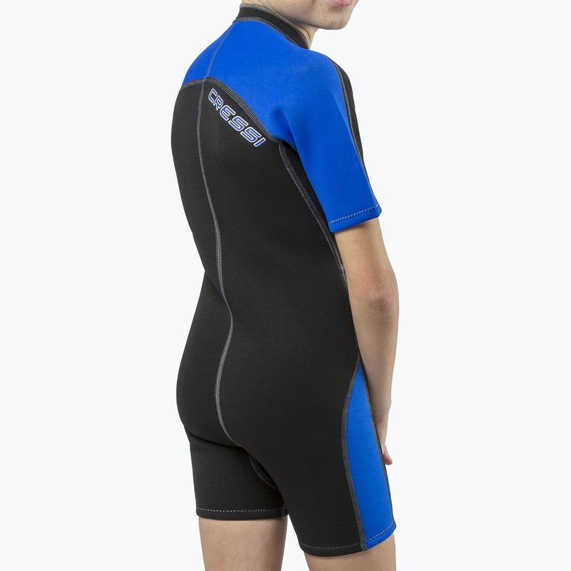 Cressi Lido Shorty 2 mm black/blue children's wetsuit 4