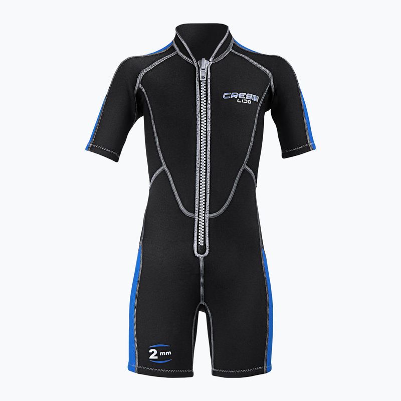 Cressi Lido Shorty 2 mm black/blue children's wetsuit 7