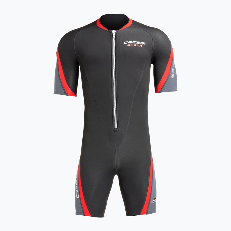 Men's wetsuit Cressi Playa Shorty 2.5 mm black/red
