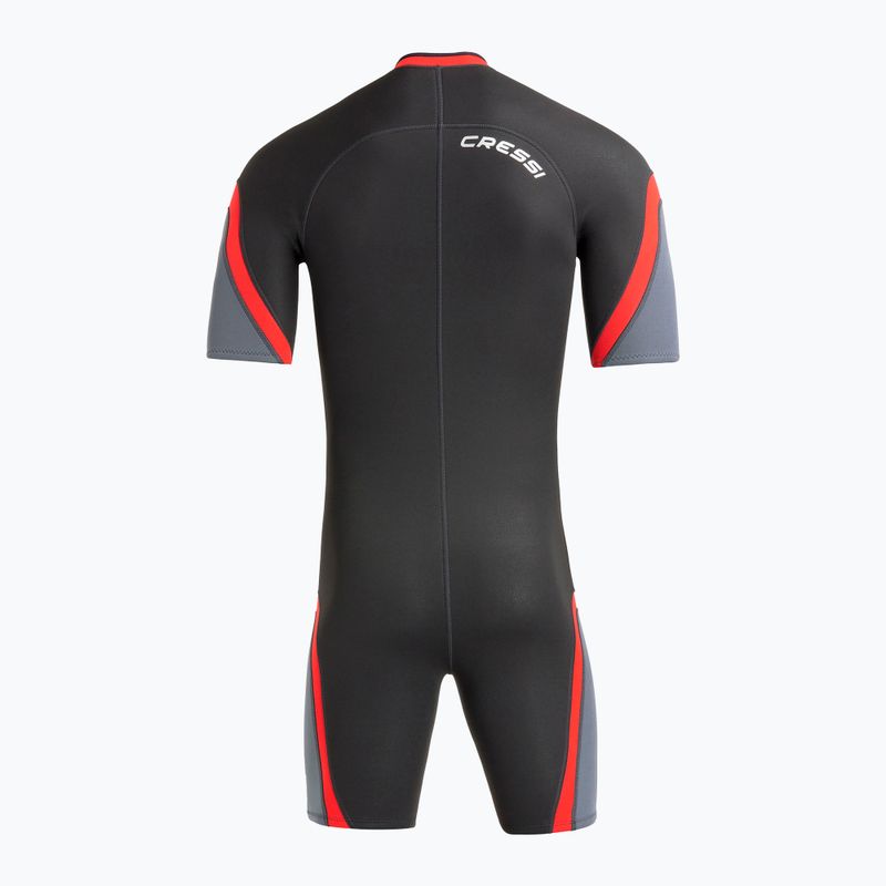 Men's wetsuit Cressi Playa Shorty 2.5 mm black/red 3