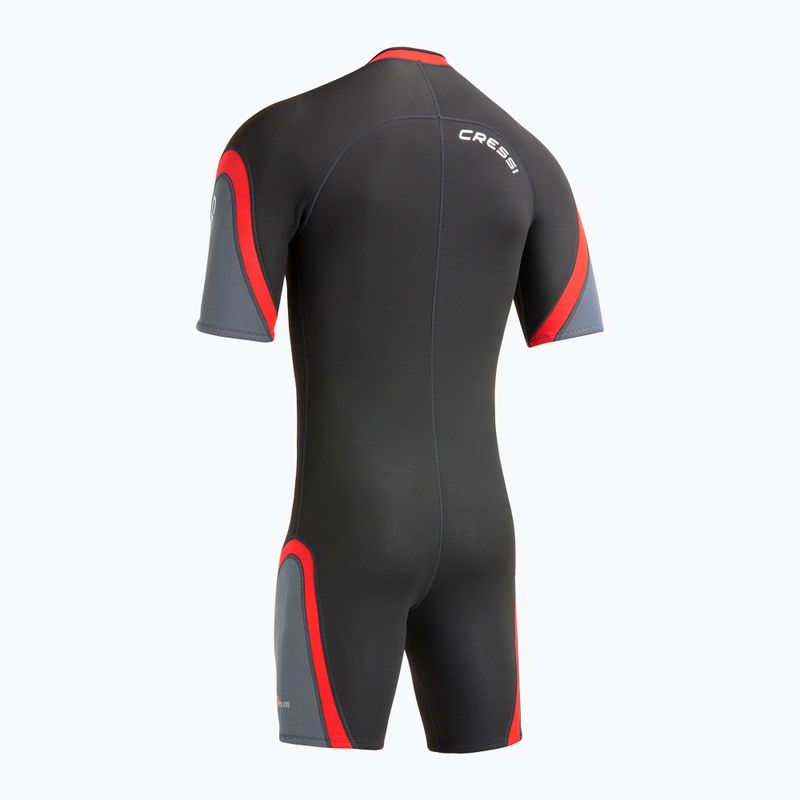 Men's wetsuit Cressi Playa Shorty 2.5 mm black/red 4