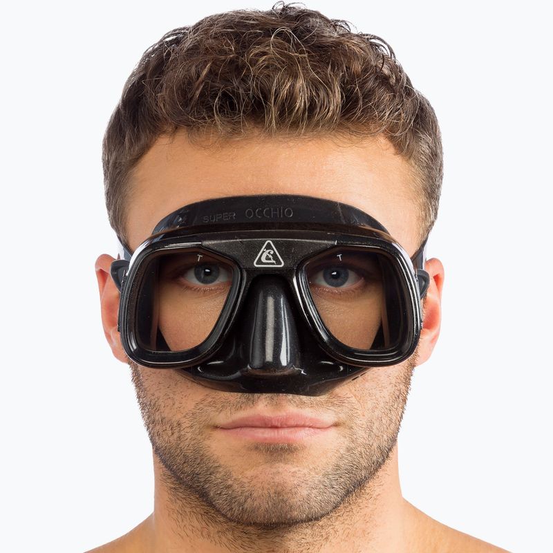 Cressi Superocchio diving mask black/black 5