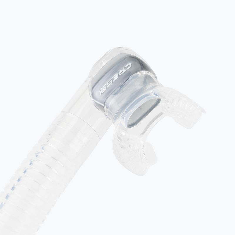 Cressi Dry clear silver snorkel ES259 3