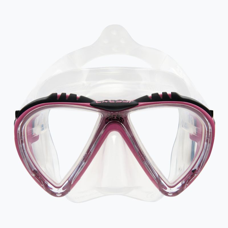 Cressi Lince pink/colourless diving mask DS311040 2