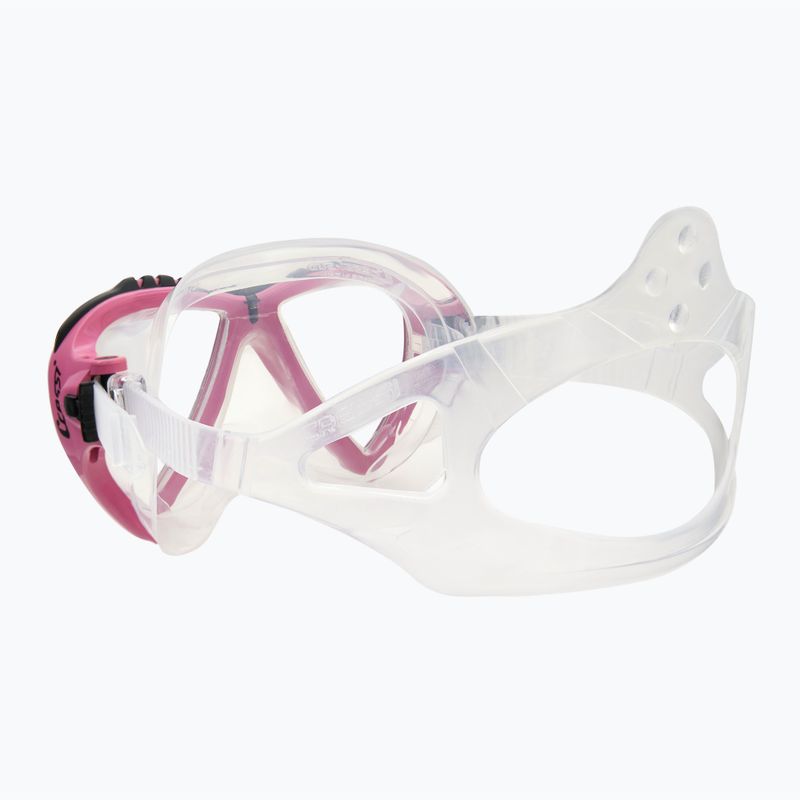 Cressi Lince pink/colourless diving mask DS311040 4