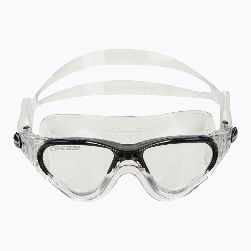 Cressi Cobra clear/clear black swim mask 2