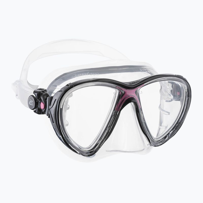 Cressi Big Eyes Evolution clear/pink diving mask