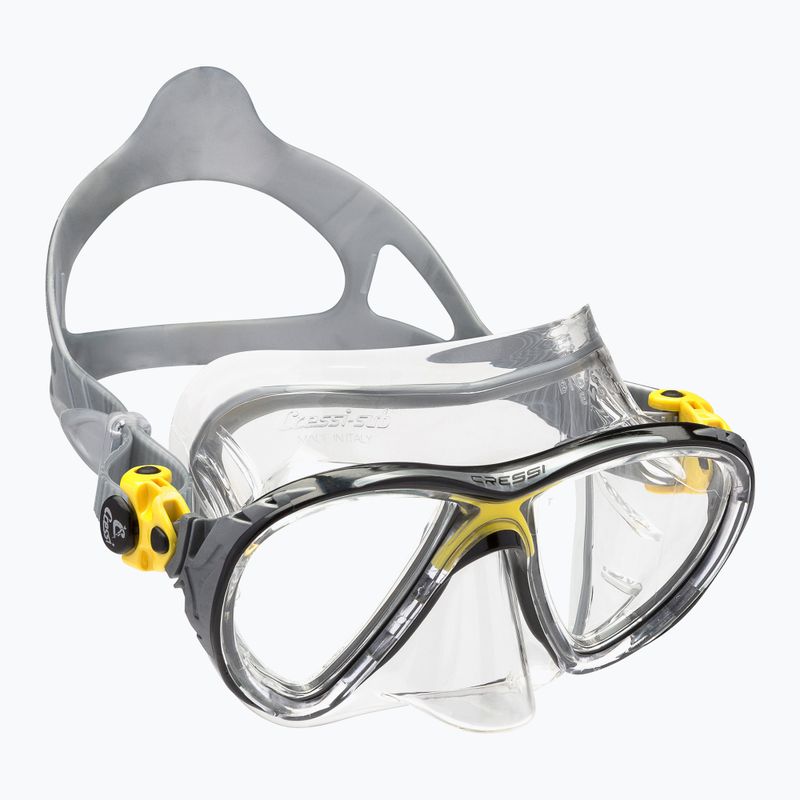 Cressi Big Eyes Evolution grey diving mask DS340010 6