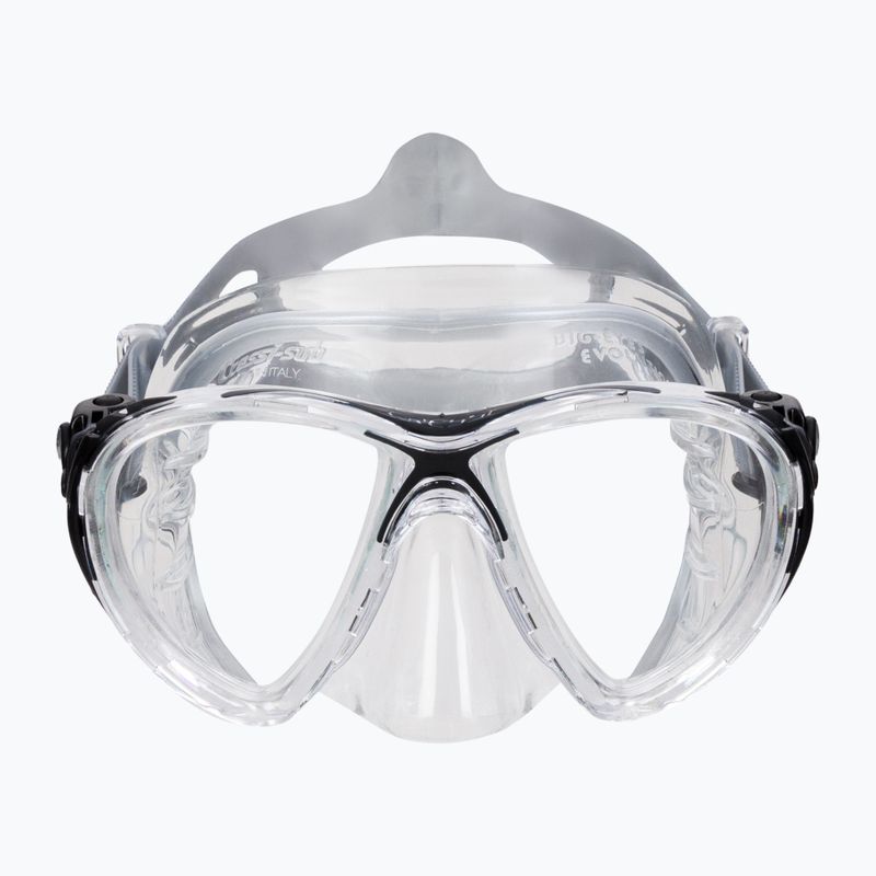 Cressi Big Eyes Evolution clear diving mask DS340060 2