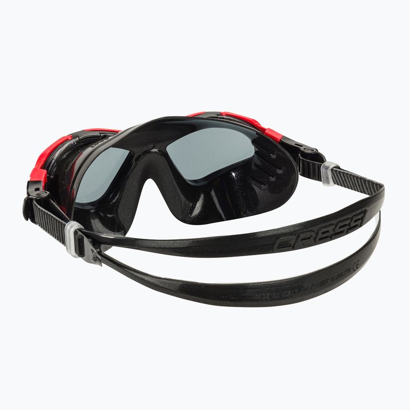 Cressi Planet black/red smoked swim mask 4