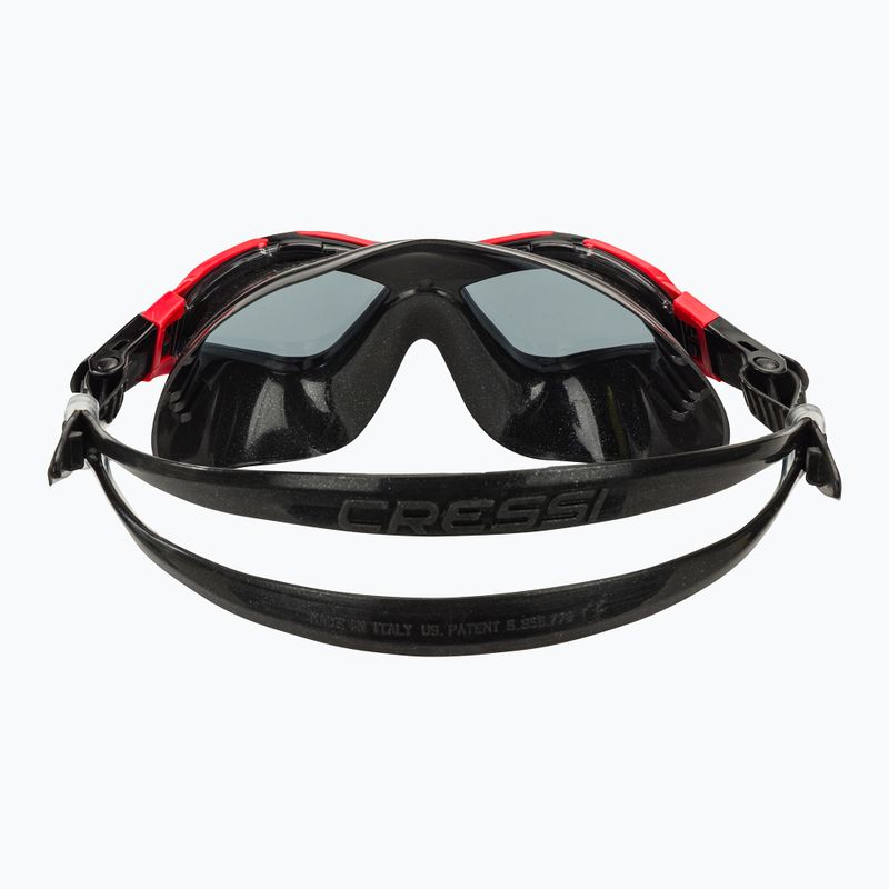 Cressi Planet black/red smoked swim mask 5