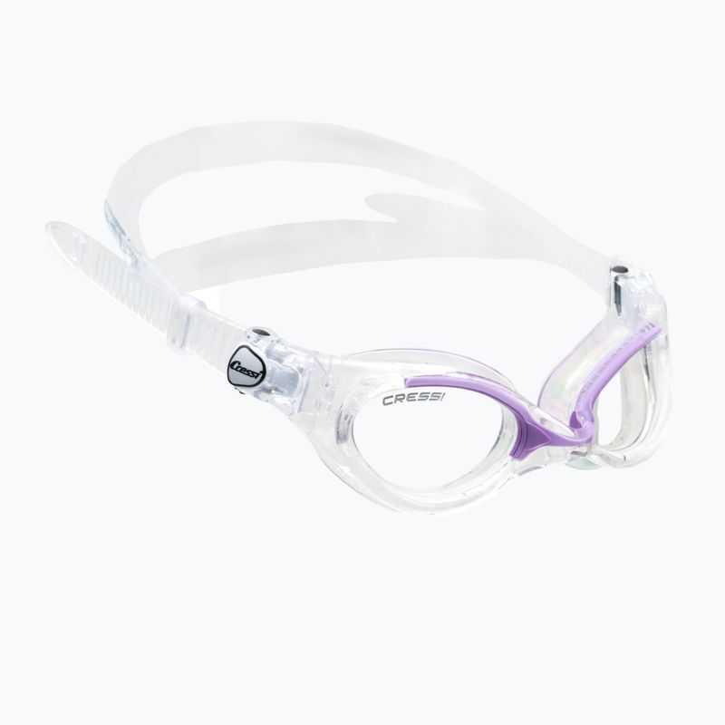 Women's swim goggles Cressi Flash clear/clear lilac DE203041