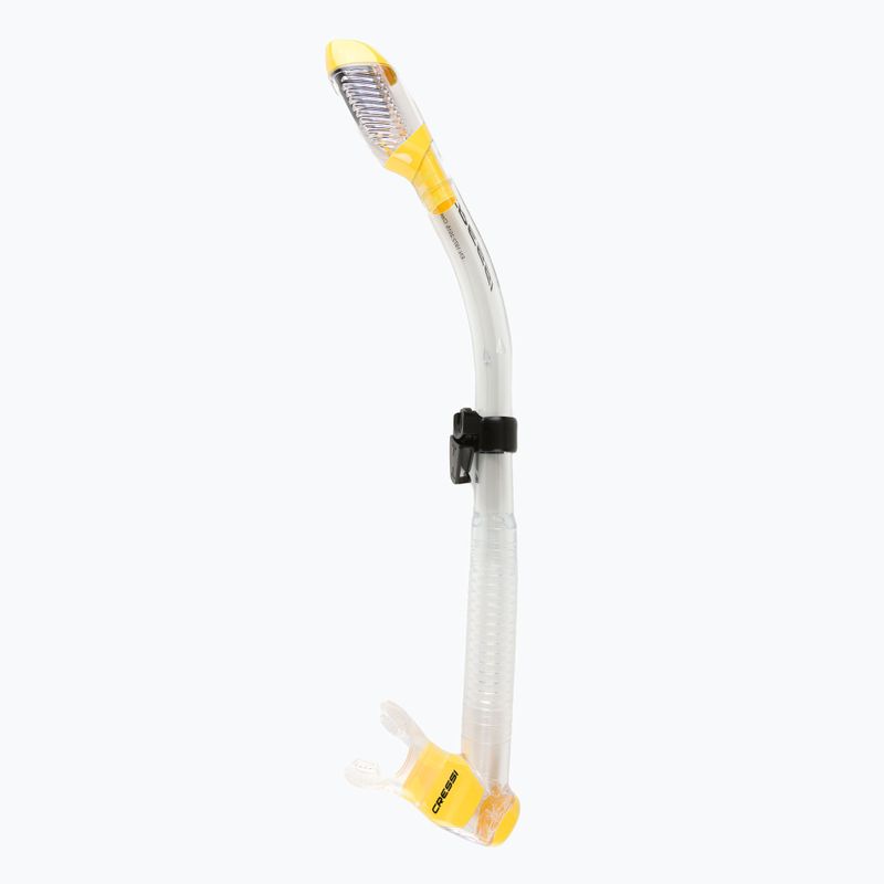 Cressi Dry clear yellow snorkel ES259