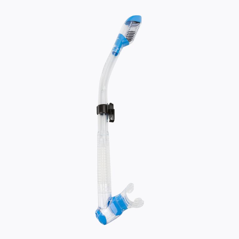Cressi Dry clear blue snorkel ES259