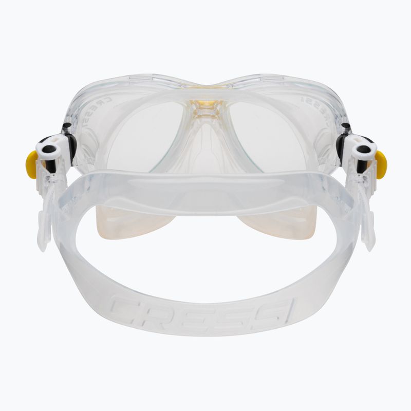 Cressi Marea Jr children's snorkel kit + top clear yellow 5