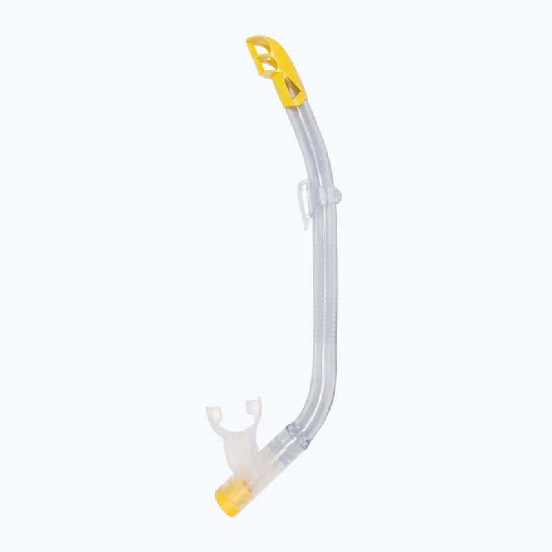 Cressi Marea Jr children's snorkel kit + top clear yellow 6