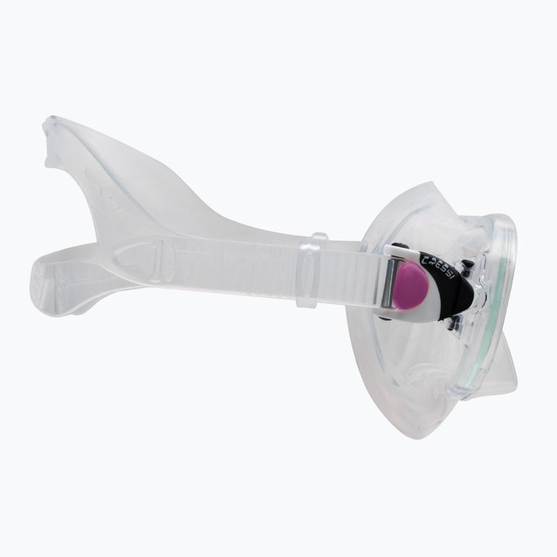 Cressi Marea Jr children's snorkel kit + top clear pink DM1000064 3