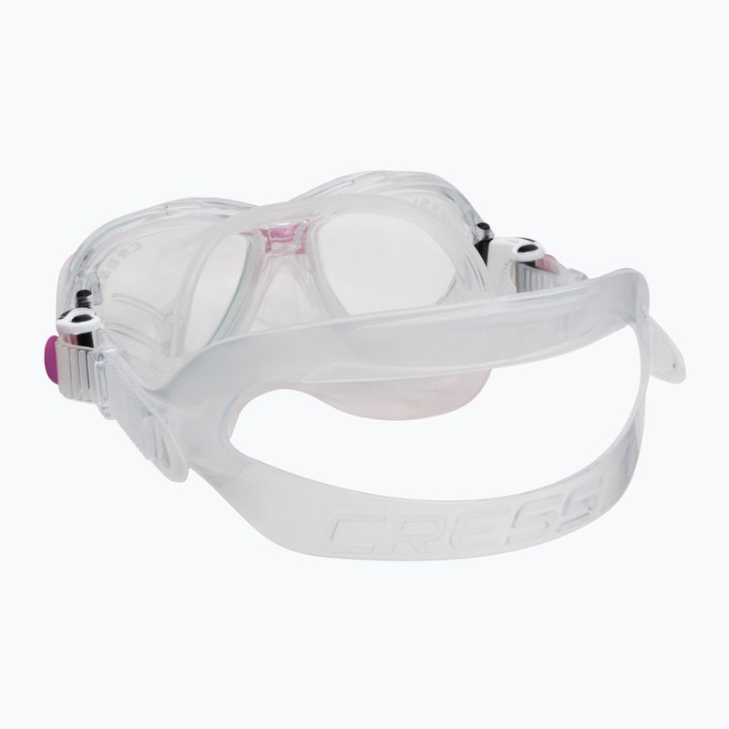 Cressi Marea Jr children's snorkel kit + top clear pink DM1000064 4